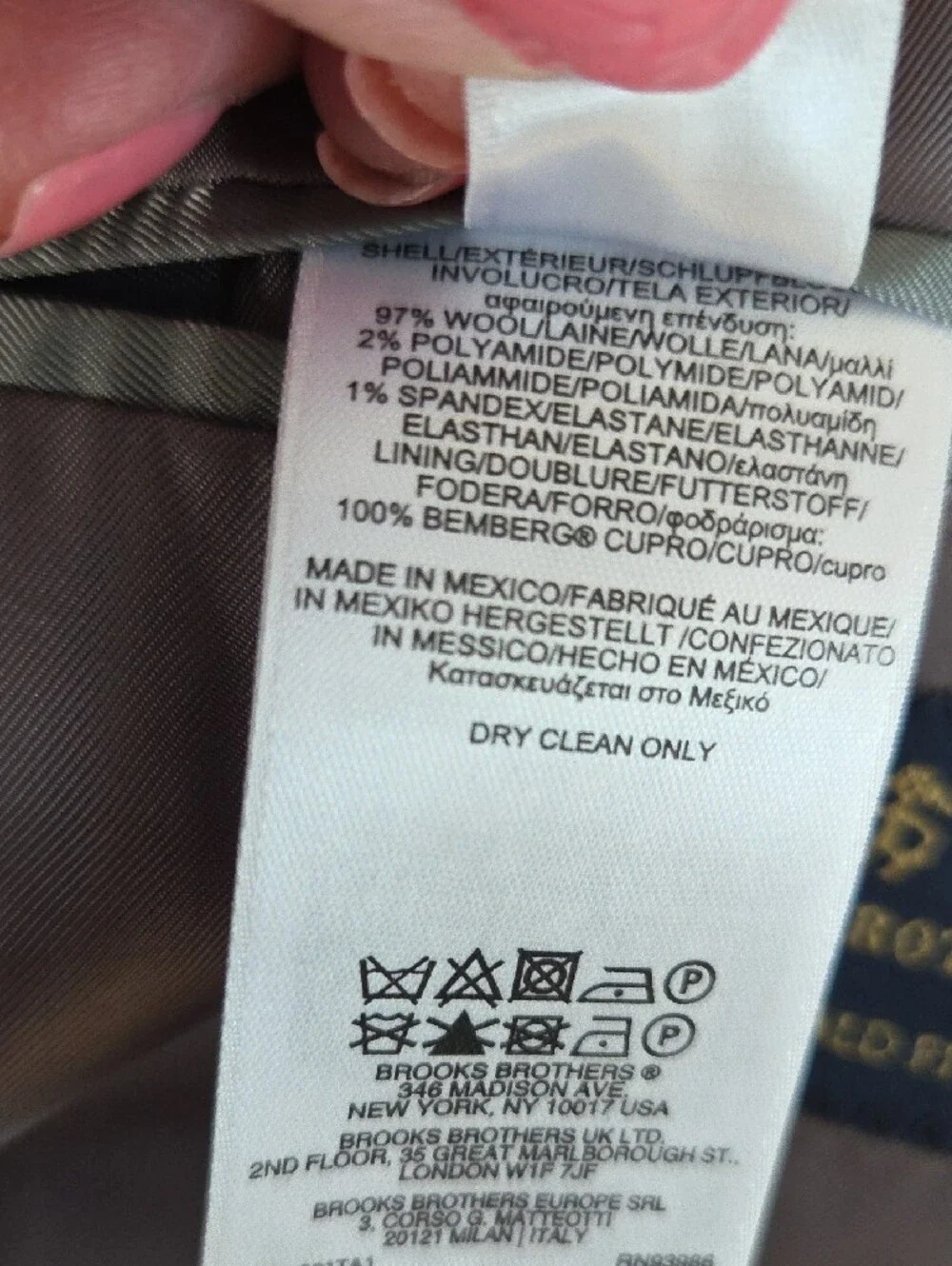 Brooks Brothers Dark Charcoal Two-Button Sport Coat